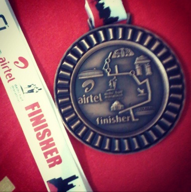 The finisher medal....